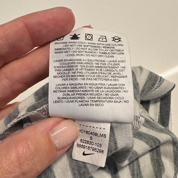 Nike Dri Fit tank top white and green size small - Picture 6 of 8